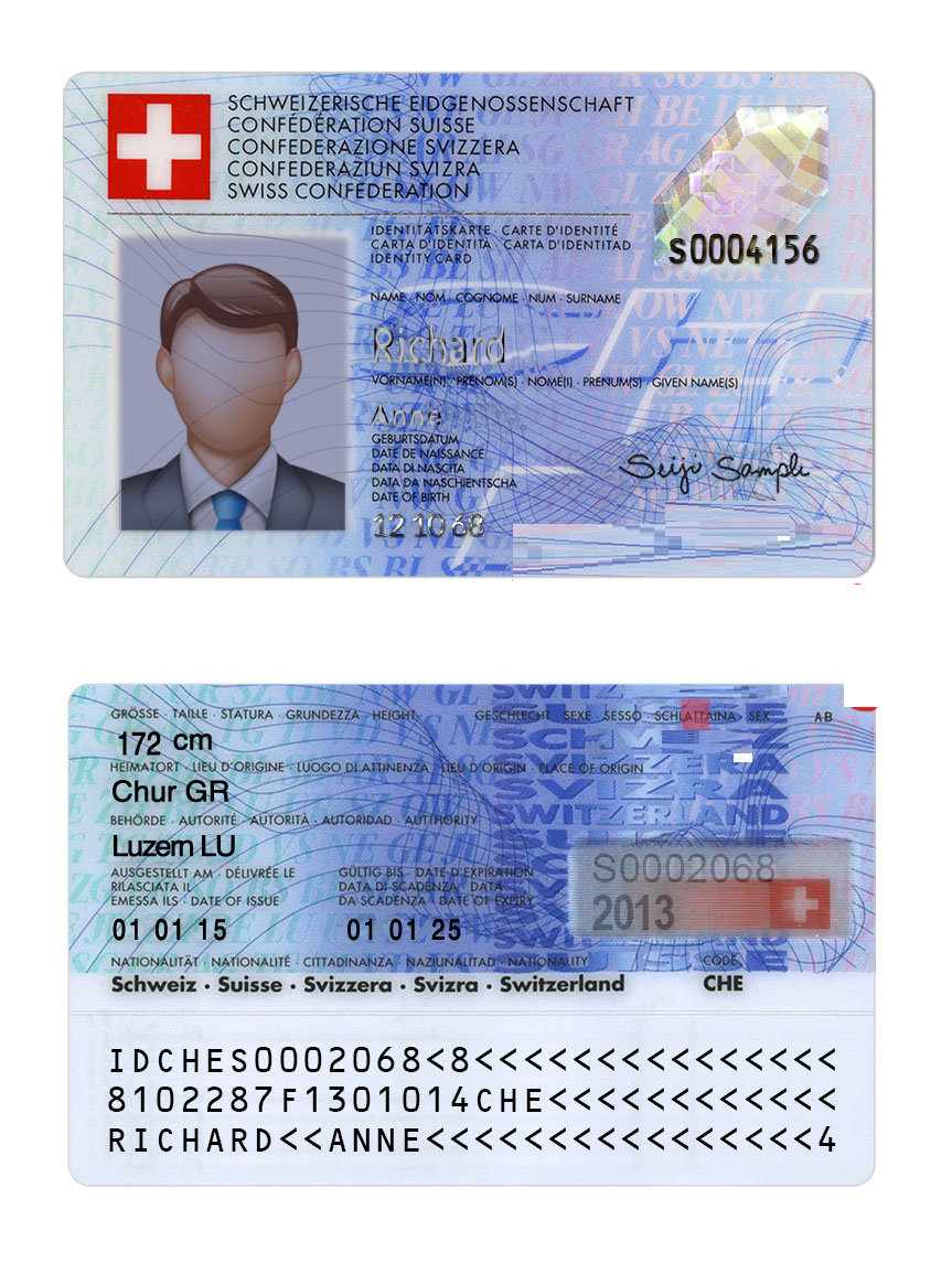 Switzerland ID Card Psd Template New – Webchinh.to
